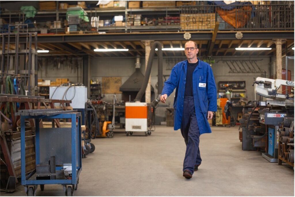 Samen bedenken we creatieve oplossingen voor complexe projecten. – Boudewijn, Werkplaatschef